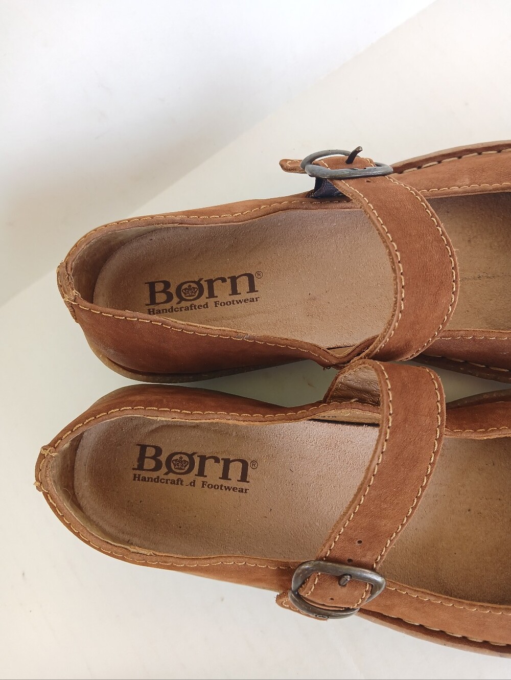 Born Naomi Nubuck Leather Mary Jane Flat Size 11 - Picture 4 of 9